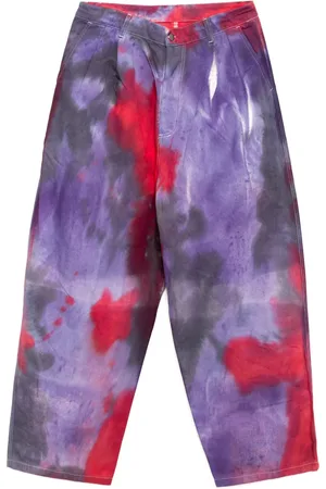Stain Shade Pantaloni con fantasia tie dye