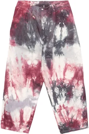 Stain Shade Pantaloni con fantasia tie dye
