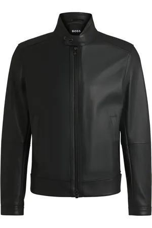 HUGO BOSS Giacca in pelle con zip