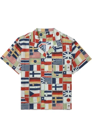 BODE Camicia in lino con stampa