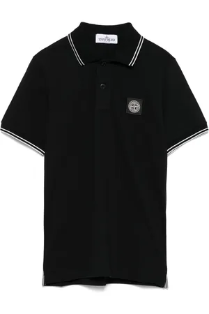 Stone Island Polo con applicazione Compass
