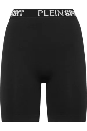 Philipp Plein Shorts da ciclismo con banda logata a coste