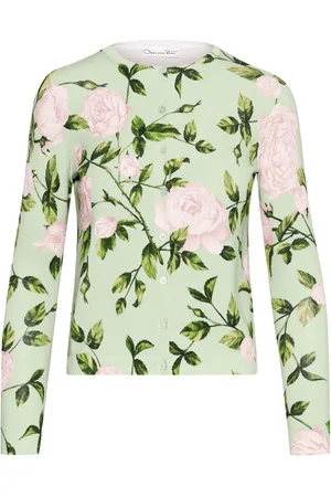 Oscar de la Renta Cardigan con stampa English Rose