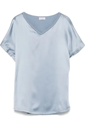 Brunello Cucinelli Blusa in raso