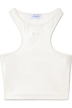 OFF-WHITE Top corto a coste