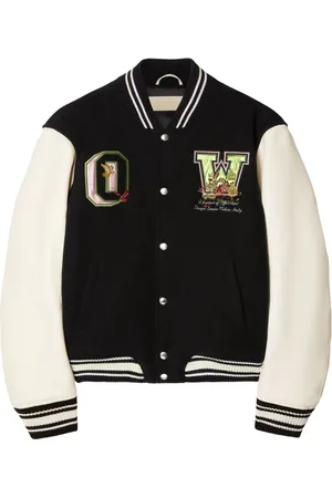 OFF-WHITE Bomber con ricamo a fiori