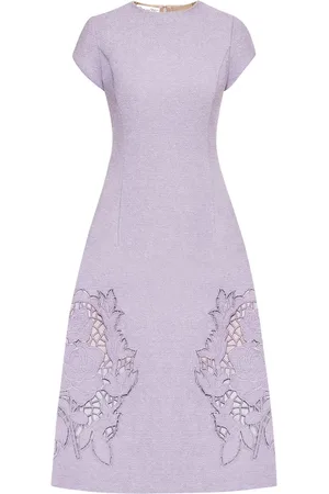 Oscar de la Renta Abito midi con dettaglio cut-out