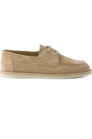 Prada Sneakers in pelle scamosciata con effetto schiarito