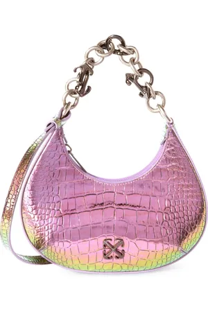 OFF-WHITE Borsa a spalla Hemisphere Croco