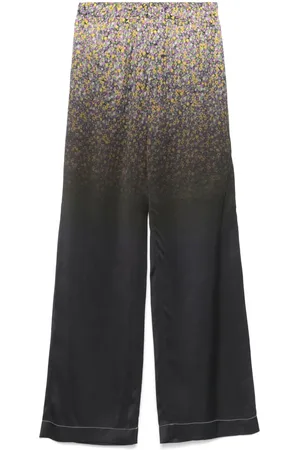 Nº21 Pantaloni dritti a fiori effetto sfumato