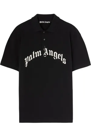 Palm Angels T-shirt stile polo con stampa logo