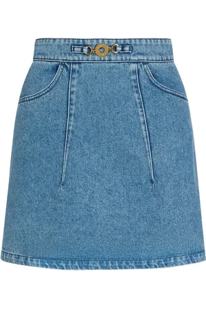 Patou Minigonna denim svasata