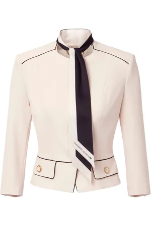 Elisabetta Franchi Giacca con dettaglio foulard in crêpe