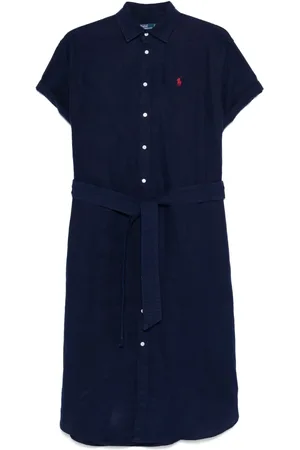 Ralph Lauren Abito midi Oxford con cintura