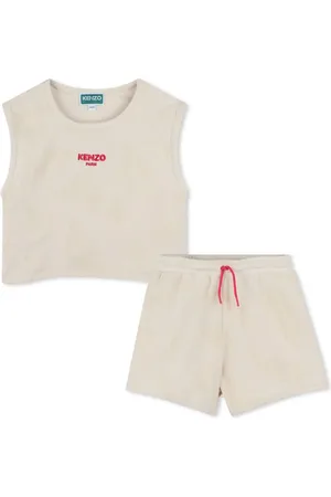Kenzo Set top e shorts in terry jacquard