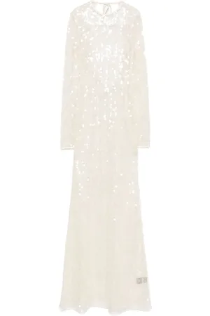 DAVID KOMA Abito da sera con paillettes
