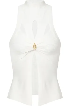 Elisabetta Franchi Canotta con dettaglio cut-out