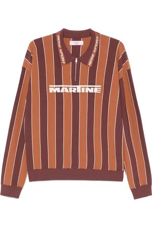 MARTINE ROSE Polo a righe
