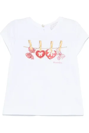 MONNALISA T-shirt con stampa fiocco