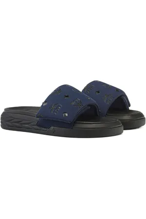 MCM Sandali slides con monogramma