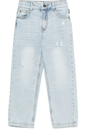 Moschino Jeans Teddy Bear con effetto vissuto