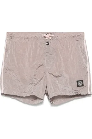 Stone Island Costume da bagno con applicazione Compass