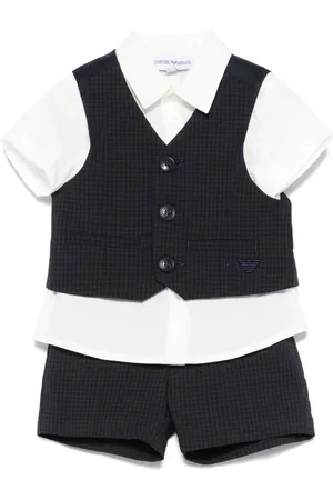 Emporio Armani Set con shorts a quadri