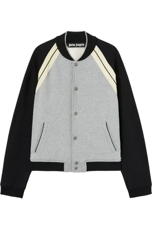 Palm Angels Giacca varsity in cotone con stampa logo