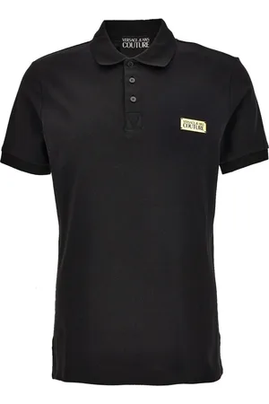 VERSACE Polo con placca logo