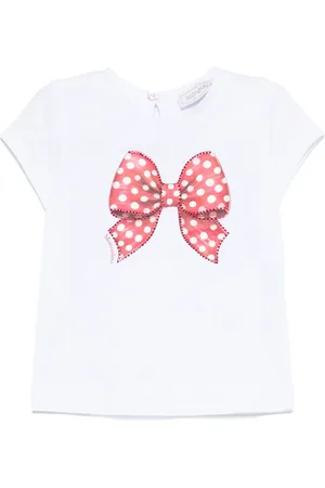MONNALISA T-shirt con stampa fiocco