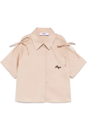 Msgm Camicia con ricamo