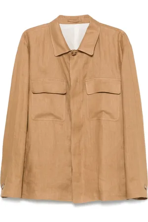 LARDINI Giacca-camicia in lino