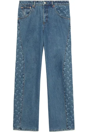 Marine Serre Jeans dritti Moon