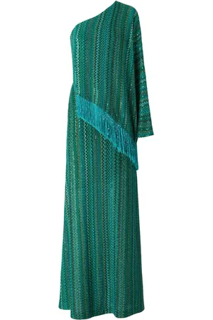 Missoni Abito monospalla con motivo a zigzag