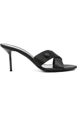 PARIS TEXAS Mules in raso 80mm