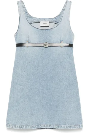 COPERNI Abito corto denim con cintura