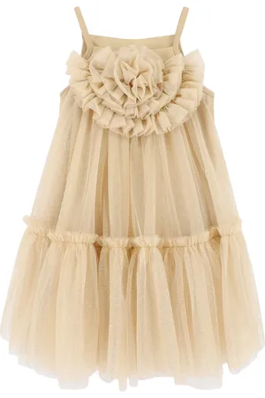 Angels Face Abito Gold Tulle