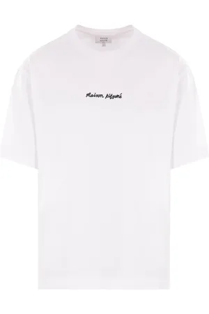 Maison Kitsuné T-shirt con logo ricamato