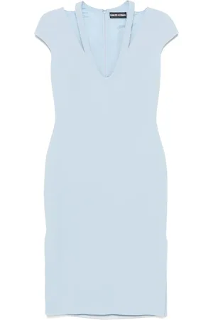 DAVID KOMA Abito midi in cady