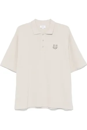 Maison Kitsuné Polo con applicazione Bold Fox Head
