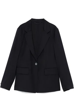 PESERICO SIGN Blazer in lana vergine con revers a scialle