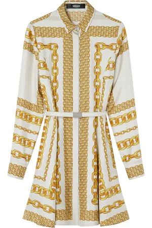 VERSACE Chemisier midi Treasure in seta