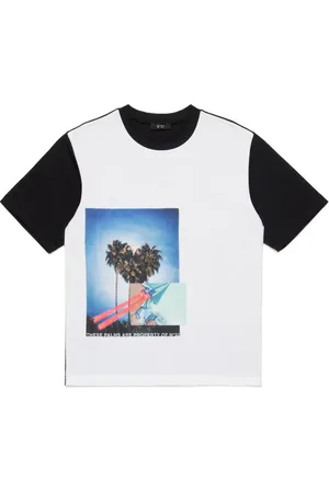 Nº21 T-shirt con design color-block