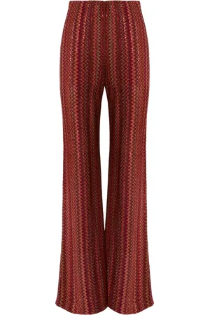 Missoni Pantaloni svasati con motivo a zigzag
