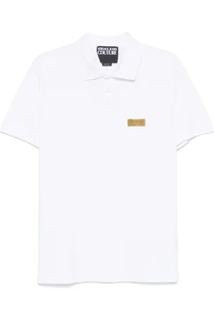 VERSACE Polo con placca logo