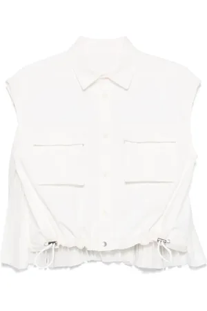 SACAI Gilet con pieghe