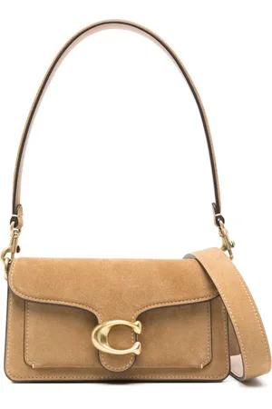 Coach Borsa a spalla con placca logo