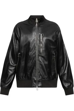 Paul Smith Giacca in pelle con zip