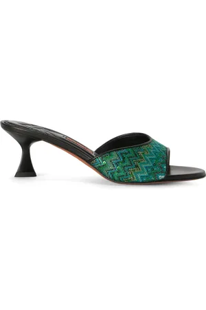 Missoni Mules con motivo a zigzag