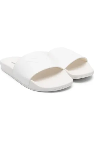 Emporio Armani Sandali slides con logo goffrato